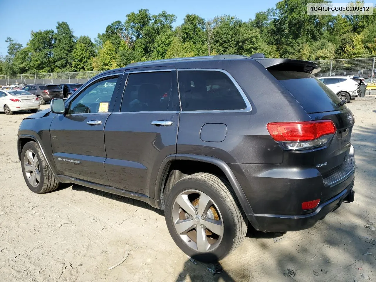 2014 Jeep Grand Cherokee Overland VIN: 1C4RJFCG0EC209812 Lot: 68358754