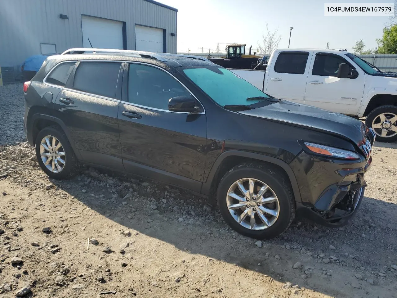 2014 Jeep Cherokee Limited VIN: 1C4PJMDS4EW167979 Lot: 68363584