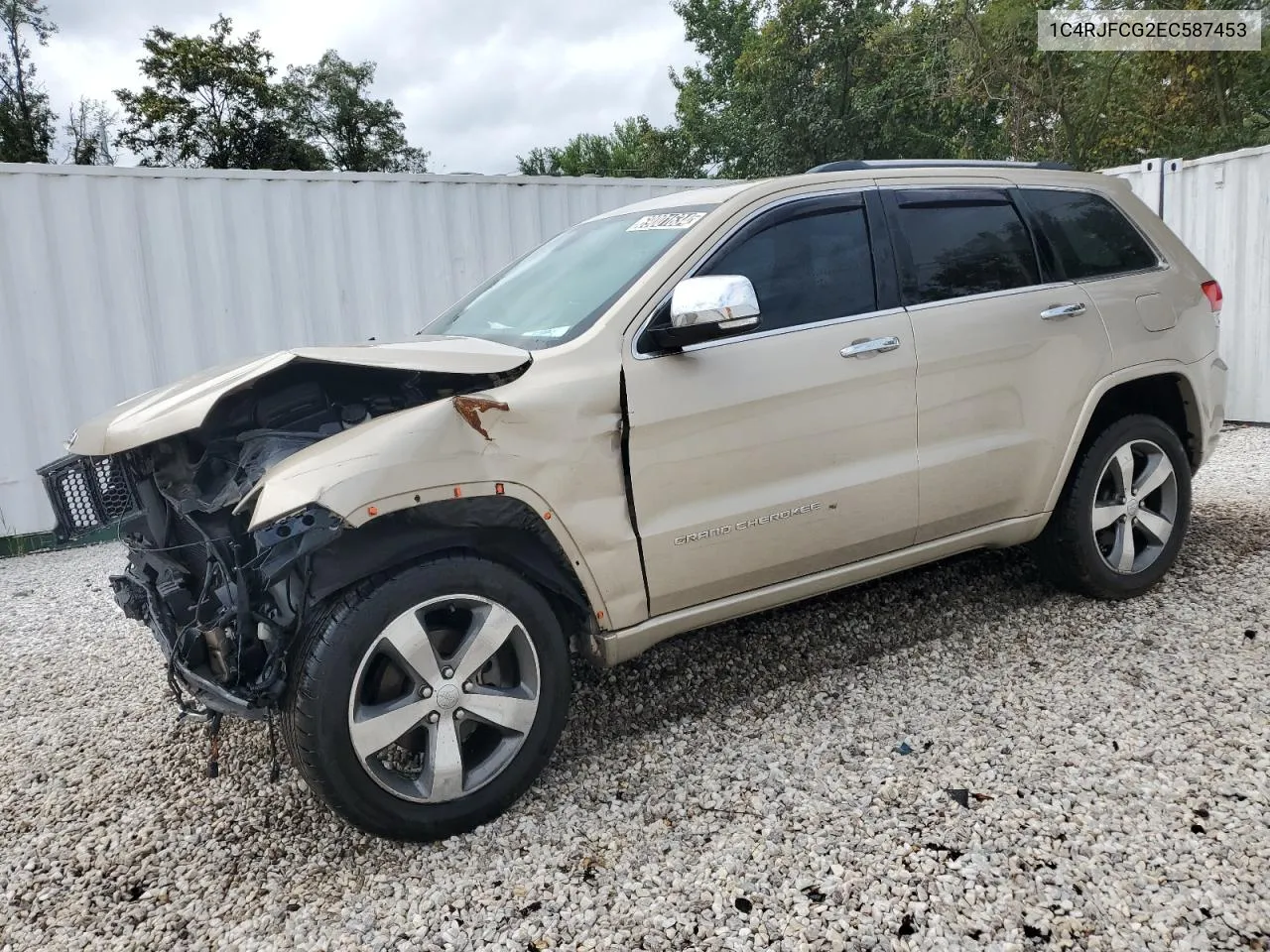 2014 Jeep Grand Cherokee Overland VIN: 1C4RJFCG2EC587453 Lot: 69001634