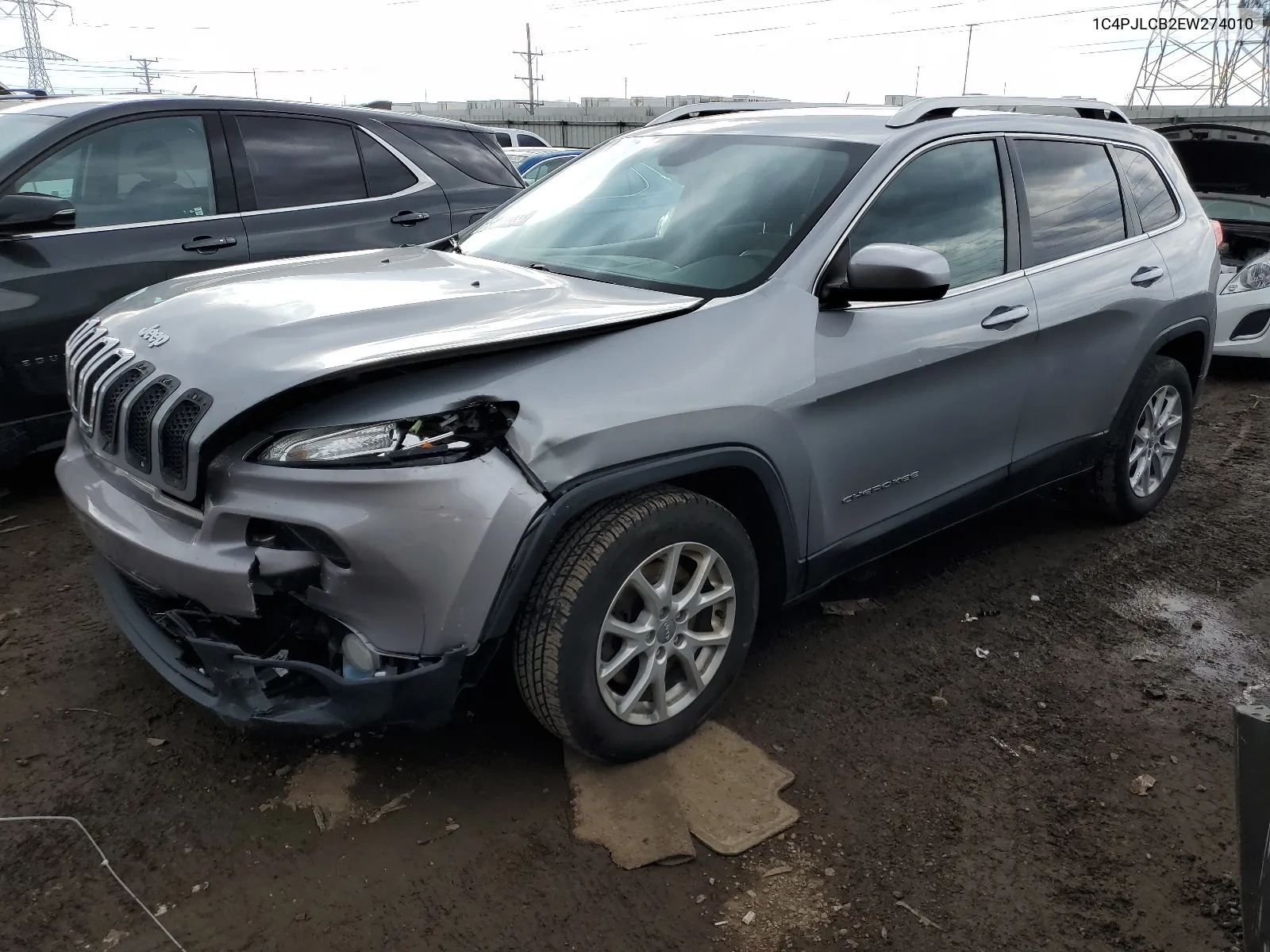 1C4PJLCB2EW274010 2014 Jeep Cherokee Latitude