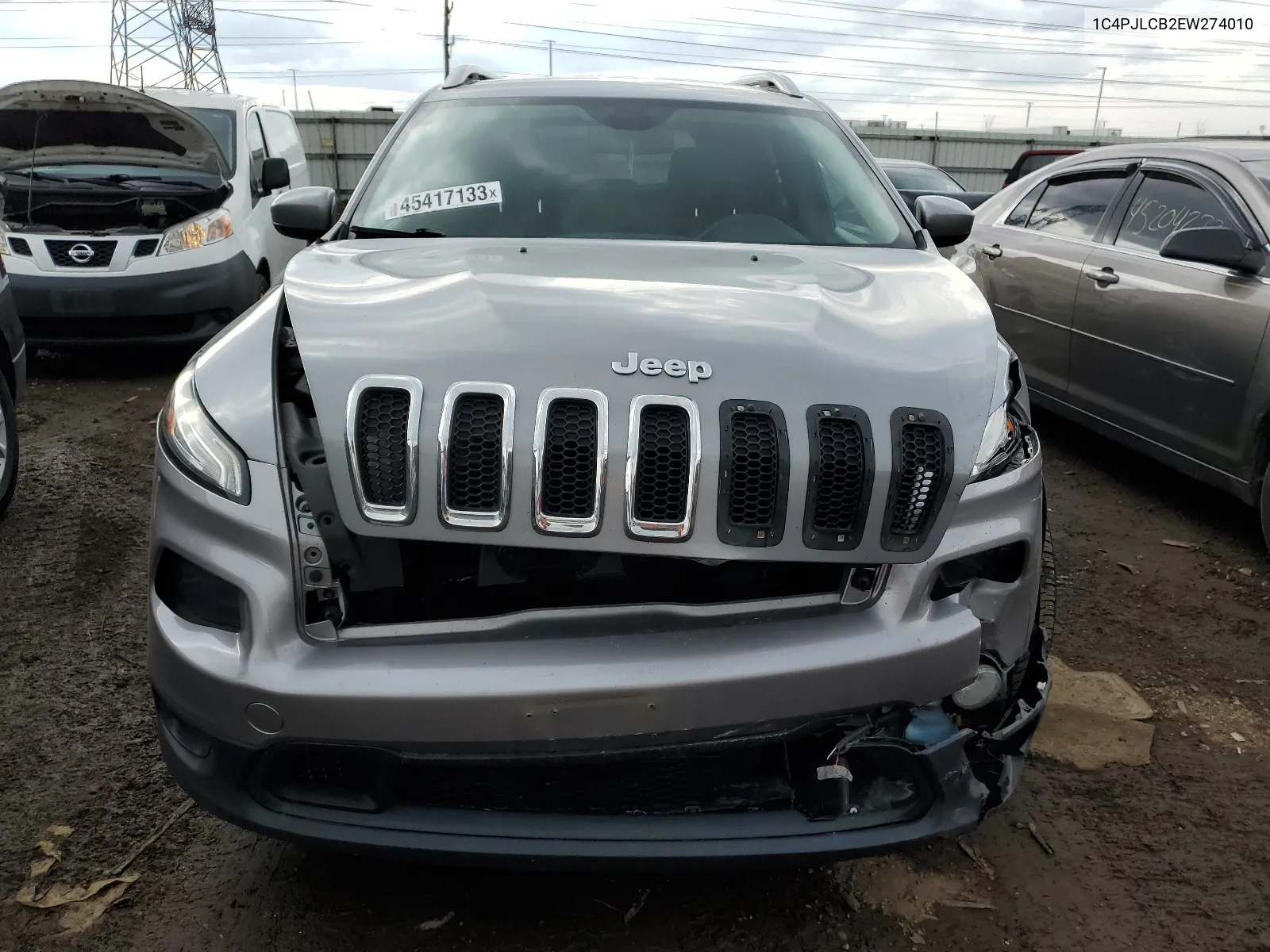 1C4PJLCB2EW274010 2014 Jeep Cherokee Latitude