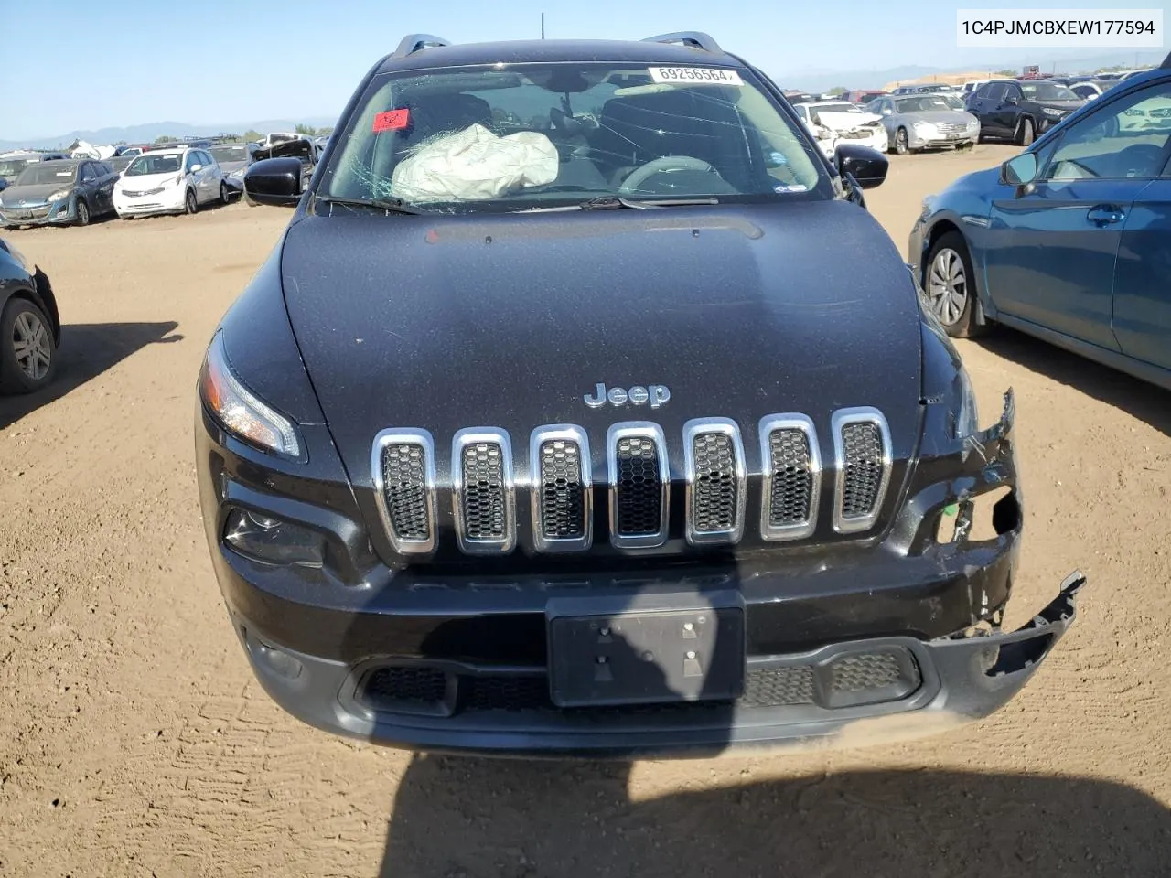 2014 Jeep Cherokee Latitude VIN: 1C4PJMCBXEW177594 Lot: 69256564