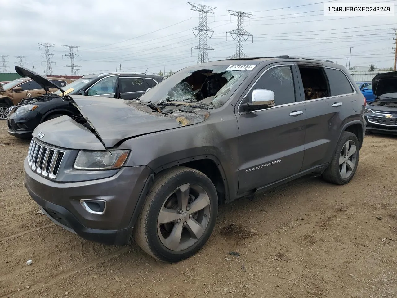 2014 Jeep Grand Cherokee Limited VIN: 1C4RJEBGXEC243249 Lot: 69276704