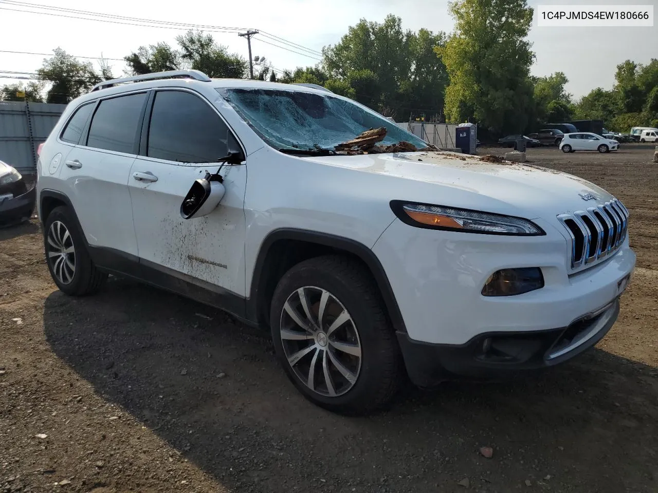 2014 Jeep Cherokee Limited VIN: 1C4PJMDS4EW180666 Lot: 69307764