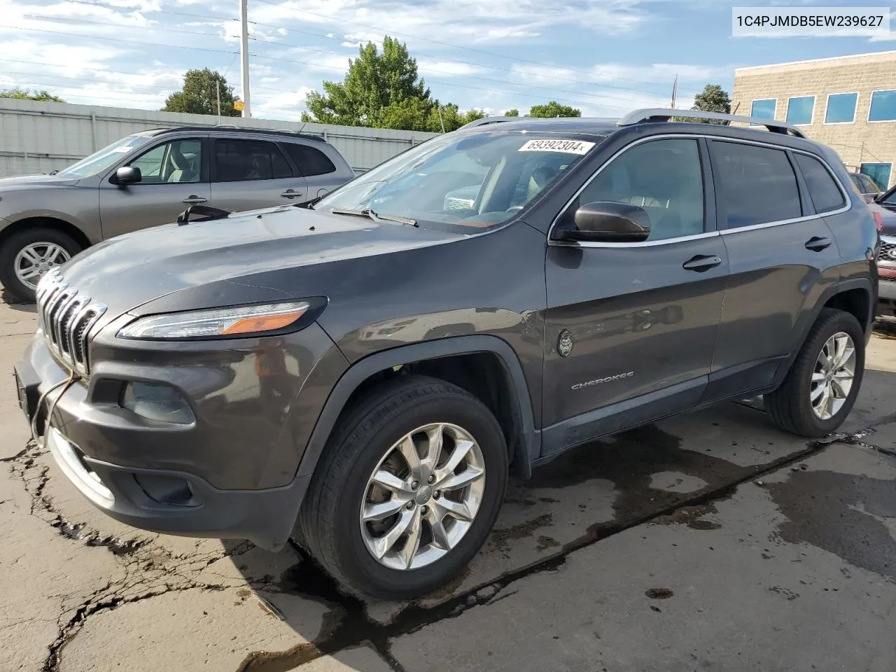 2014 Jeep Cherokee Limited VIN: 1C4PJMDB5EW239627 Lot: 69392304