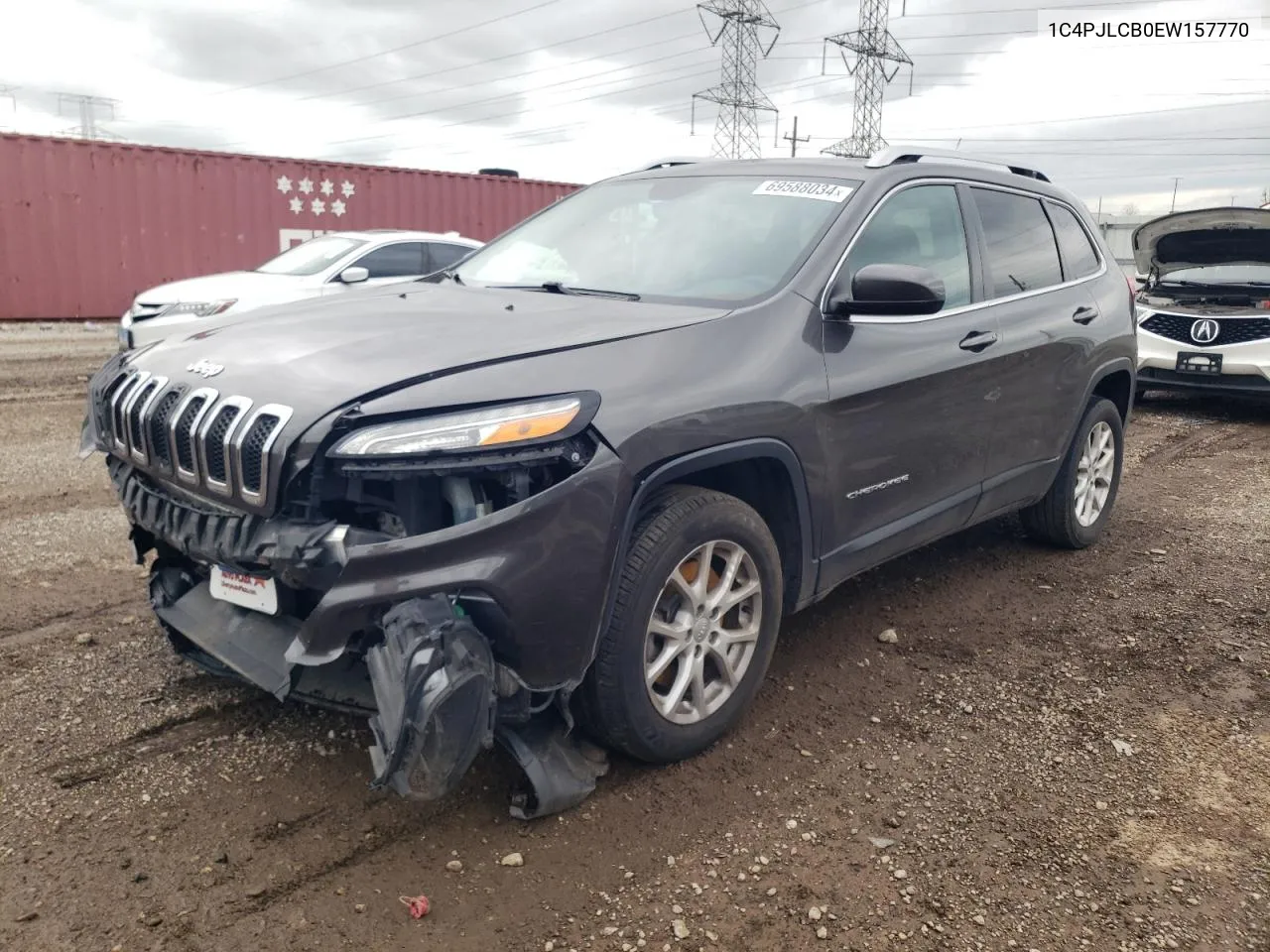 1C4PJLCB0EW157770 2014 Jeep Cherokee Latitude