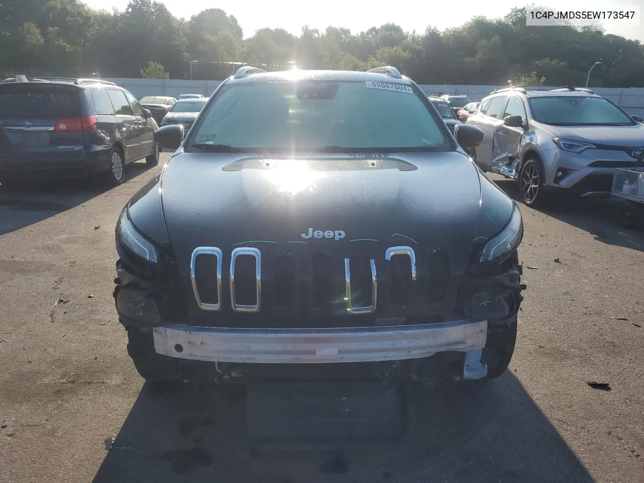 2014 Jeep Cherokee Limited VIN: 1C4PJMDS5EW173547 Lot: 69607804