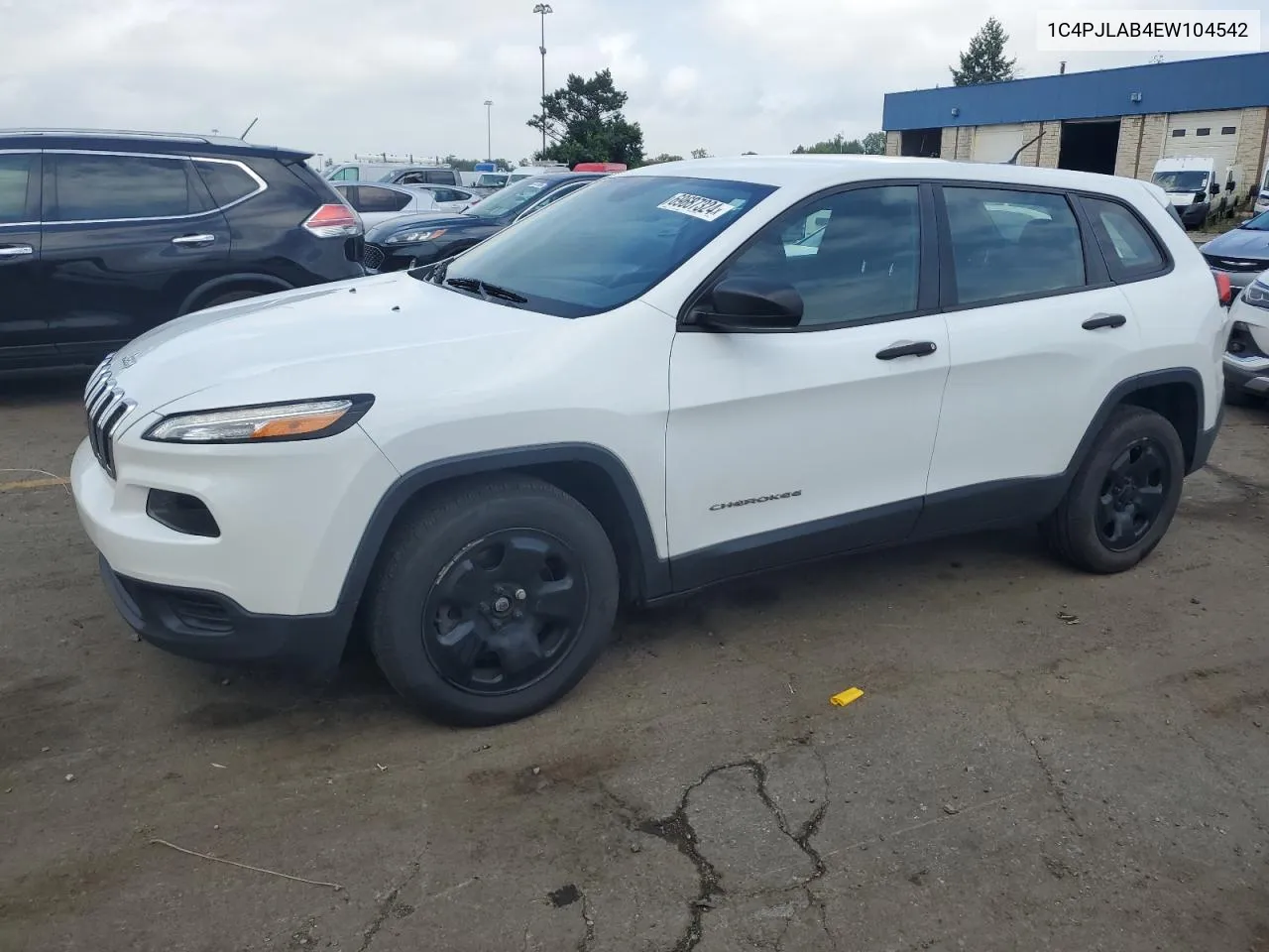 2014 Jeep Cherokee Sport VIN: 1C4PJLAB4EW104542 Lot: 69687324