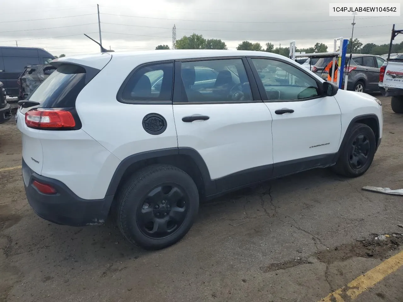 2014 Jeep Cherokee Sport VIN: 1C4PJLAB4EW104542 Lot: 69687324