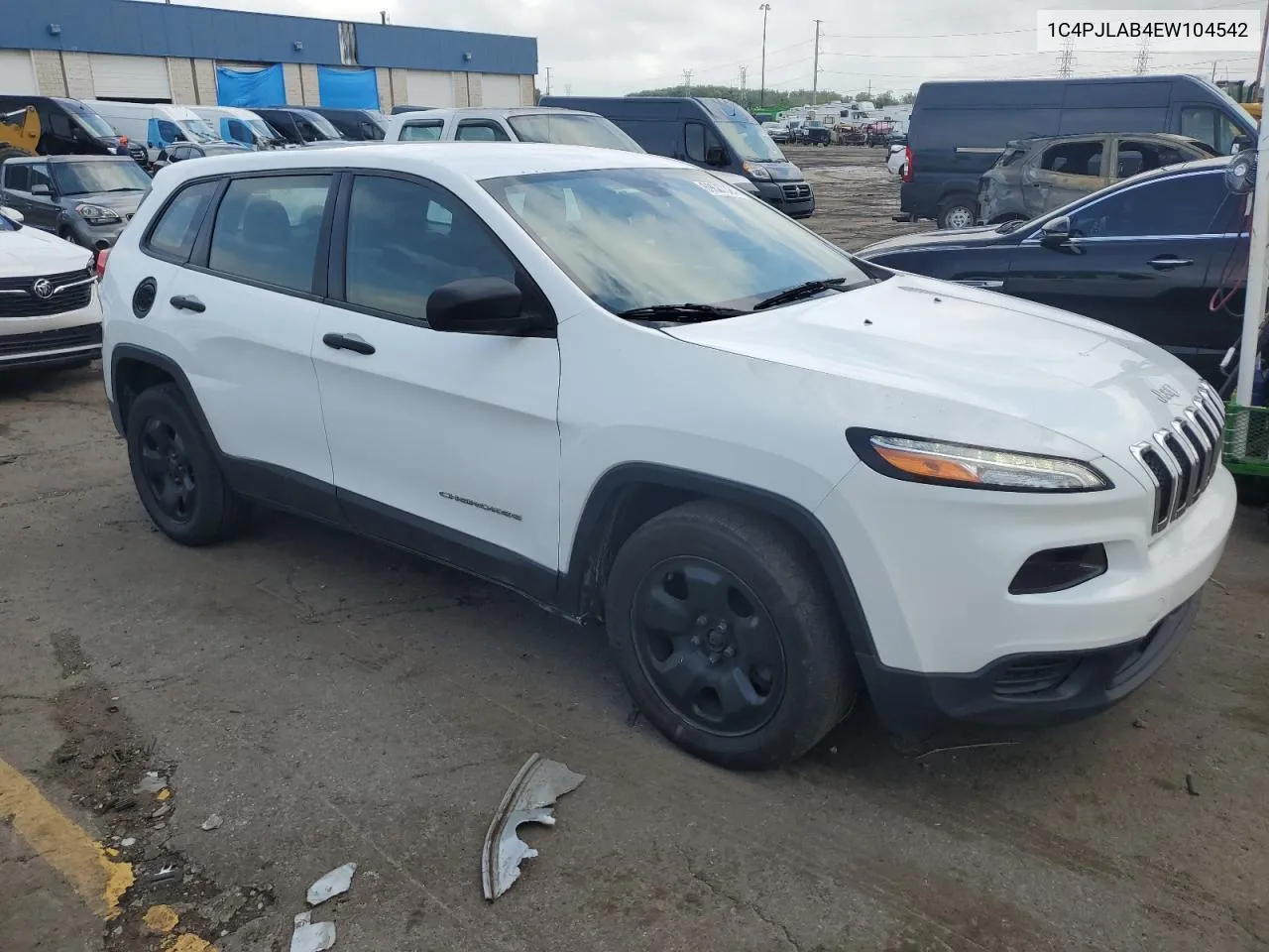 2014 Jeep Cherokee Sport VIN: 1C4PJLAB4EW104542 Lot: 69687324