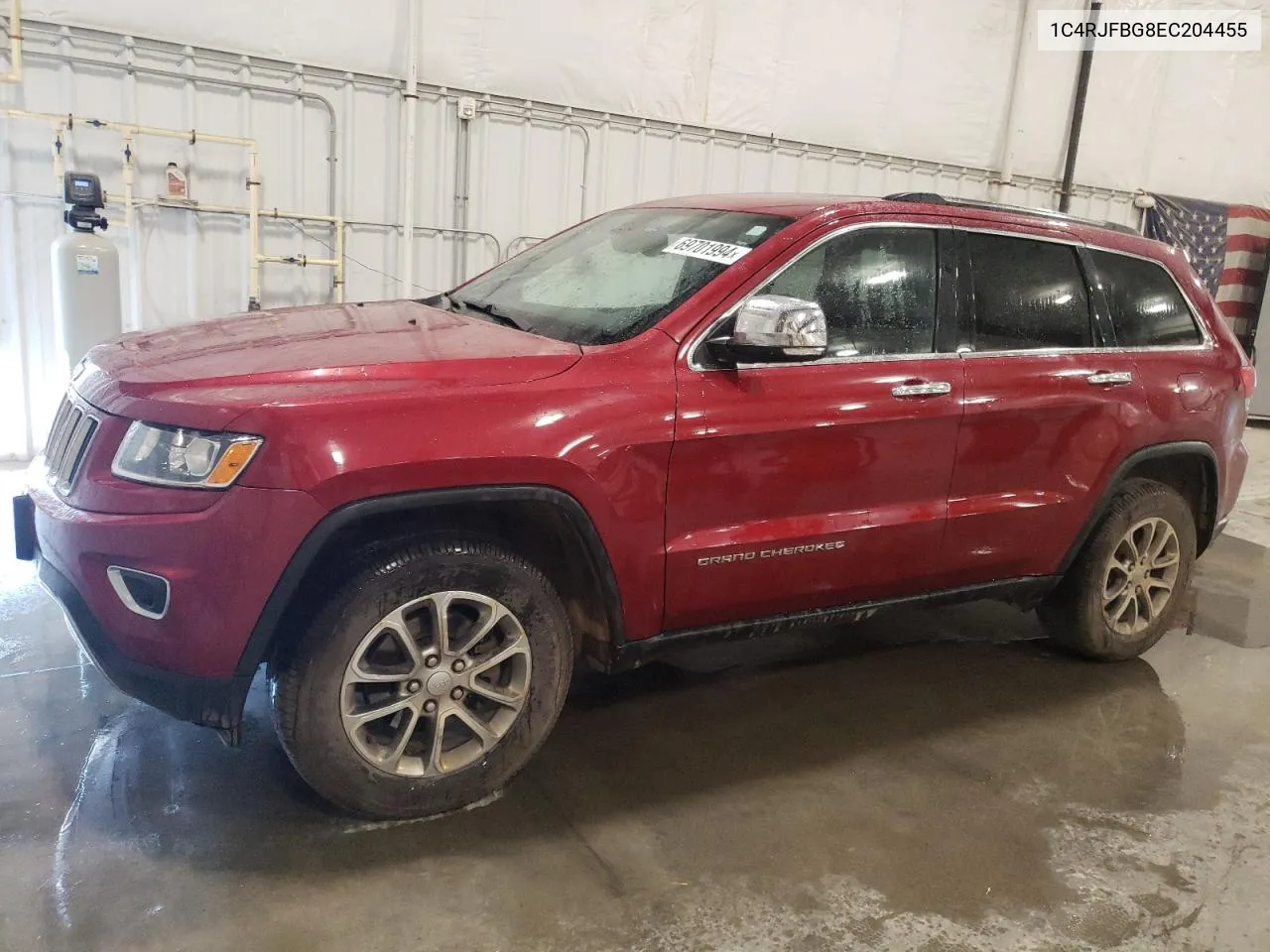 1C4RJFBG8EC204455 2014 Jeep Grand Cherokee Limited