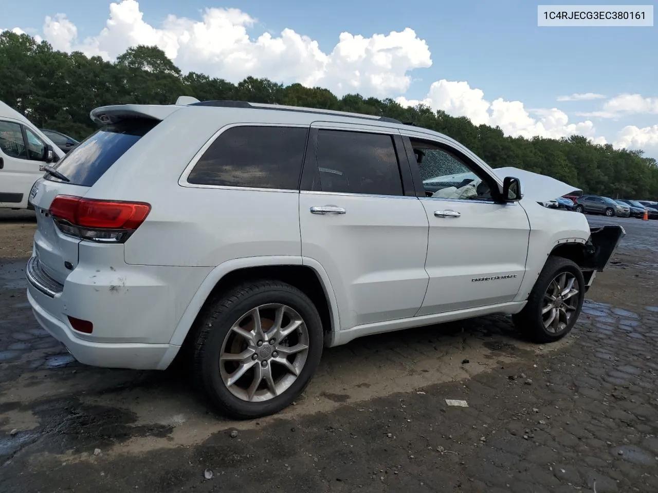 2014 Jeep Grand Cherokee Overland VIN: 1C4RJECG3EC380161 Lot: 69764854