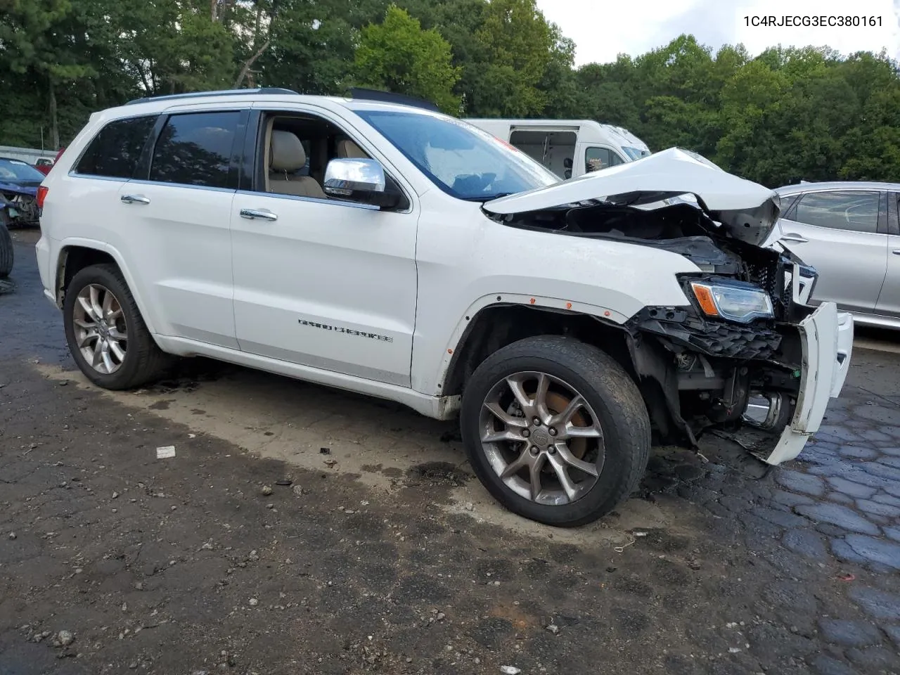 2014 Jeep Grand Cherokee Overland VIN: 1C4RJECG3EC380161 Lot: 69764854