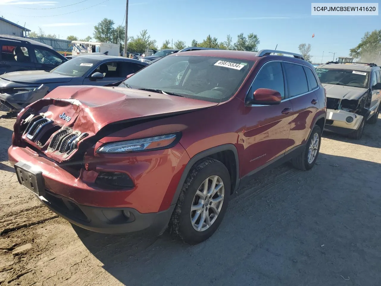 2014 Jeep Cherokee Latitude VIN: 1C4PJMCB3EW141620 Lot: 69875534