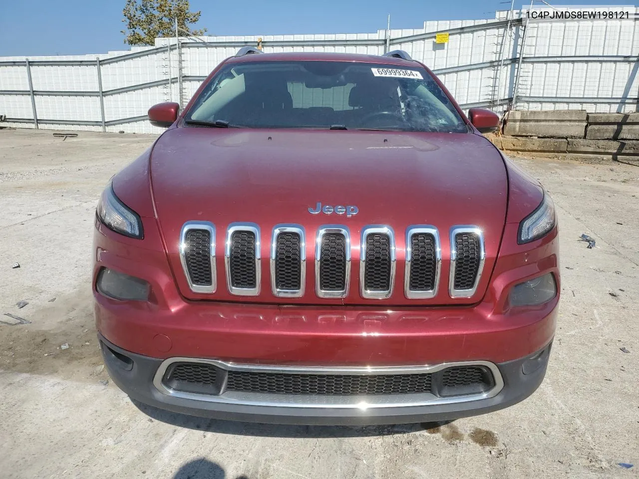 2014 Jeep Cherokee Limited VIN: 1C4PJMDS8EW198121 Lot: 69999364