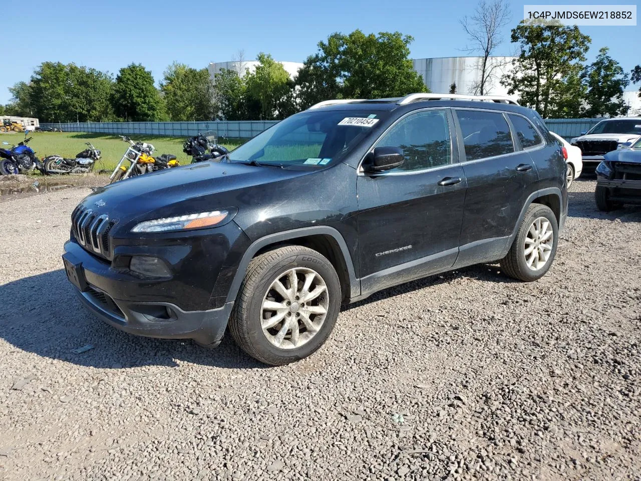 2014 Jeep Cherokee Limited VIN: 1C4PJMDS6EW218852 Lot: 70210454