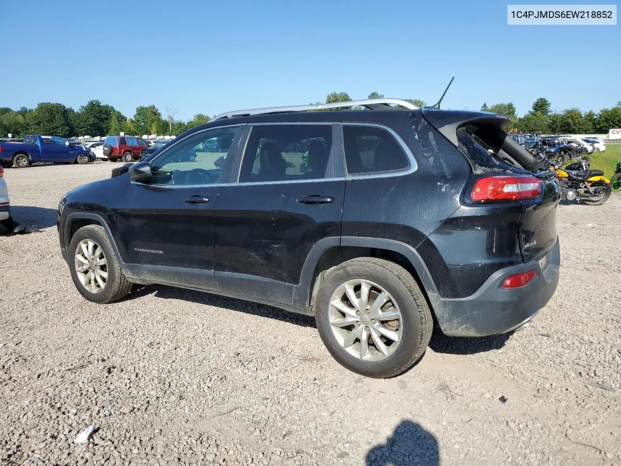 2014 Jeep Cherokee Limited VIN: 1C4PJMDS6EW218852 Lot: 70210454