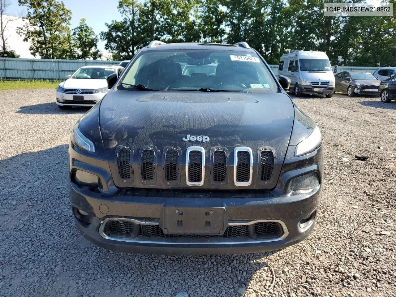 2014 Jeep Cherokee Limited VIN: 1C4PJMDS6EW218852 Lot: 70210454