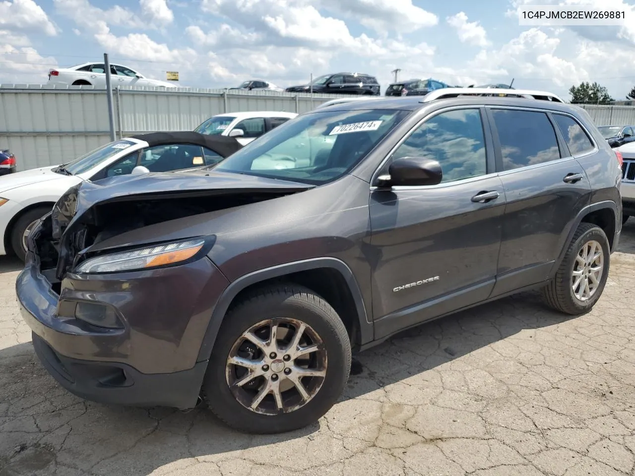 2014 Jeep Cherokee Latitude VIN: 1C4PJMCB2EW269881 Lot: 70226474