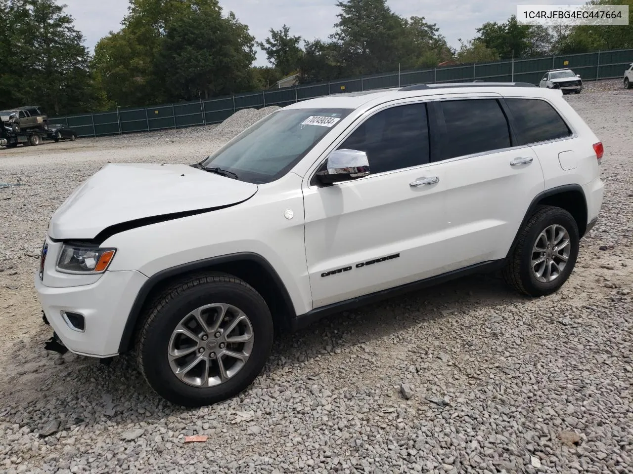 2014 Jeep Grand Cherokee Limited VIN: 1C4RJFBG4EC447664 Lot: 70249034