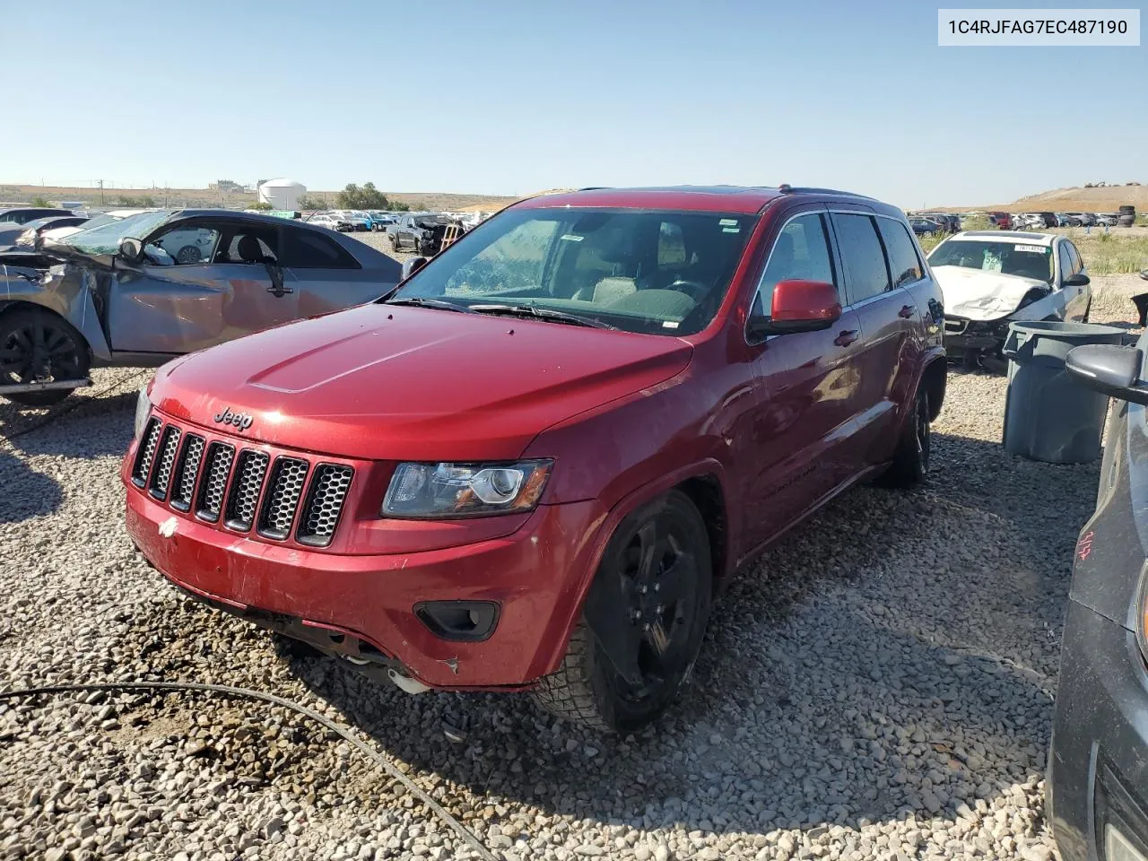 2014 Jeep Grand Cherokee Laredo VIN: 1C4RJFAG7EC487190 Lot: 70324394