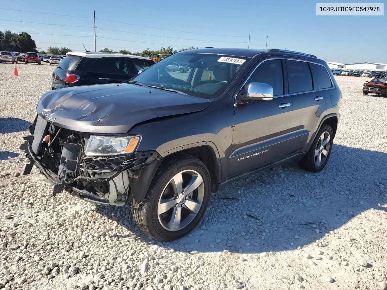 2014 Jeep Grand Cherokee Limited VIN: 1C4RJEBG9EC547978 Lot: 70330104