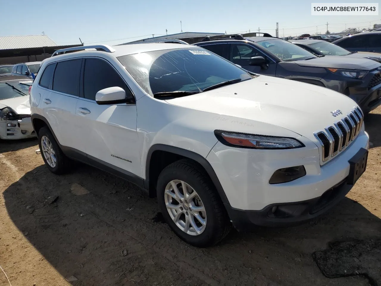 2014 Jeep Cherokee Latitude VIN: 1C4PJMCB8EW177643 Lot: 70330334