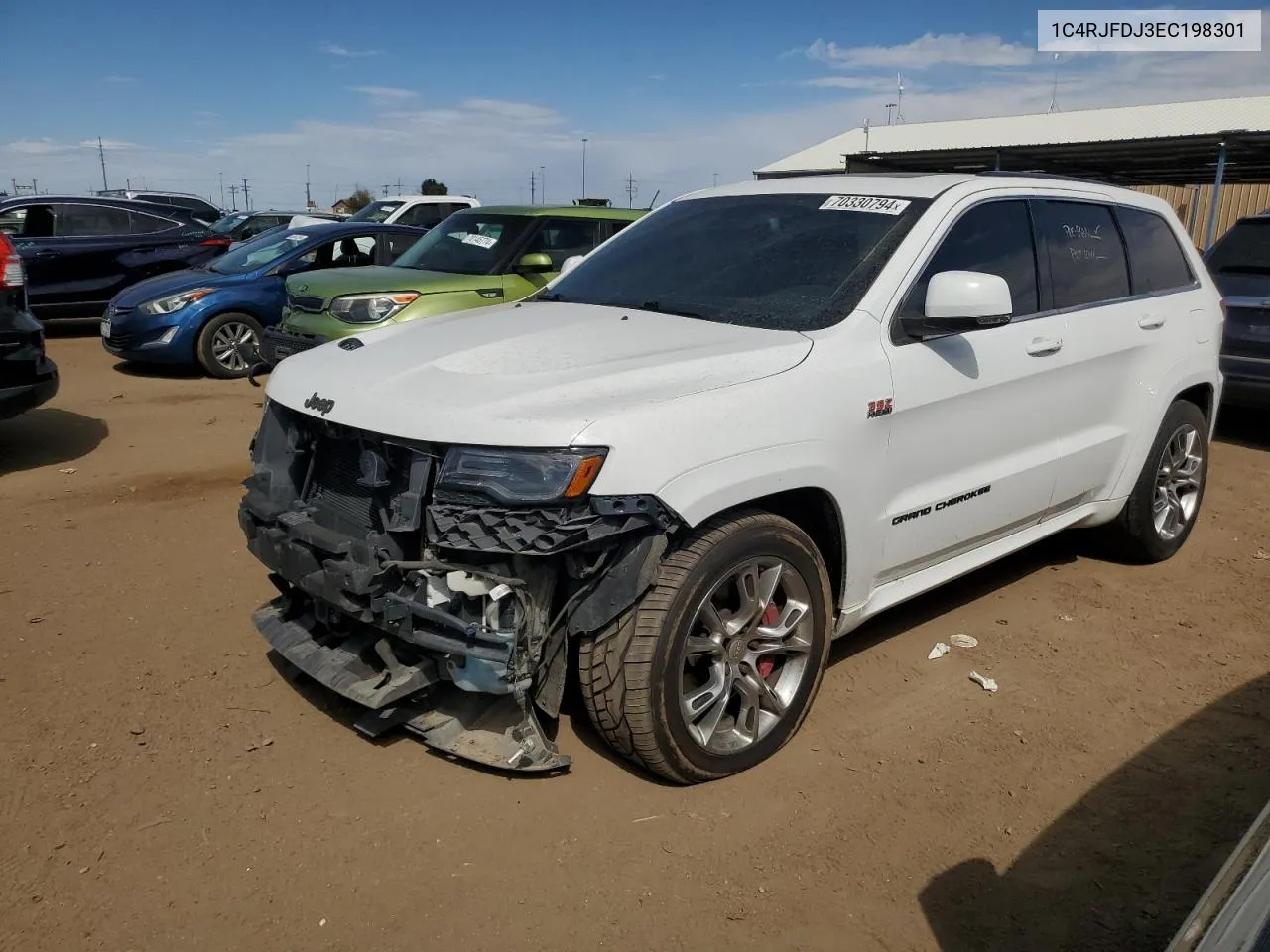 2014 Jeep Grand Cherokee Srt-8 VIN: 1C4RJFDJ3EC198301 Lot: 70330794