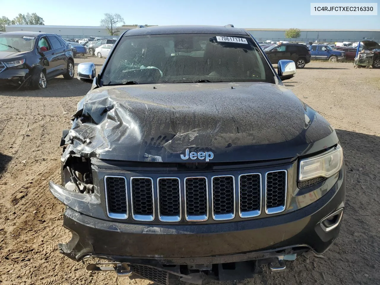 2014 Jeep Grand Cherokee Overland VIN: 1C4RJFCTXEC216330 Lot: 70617174