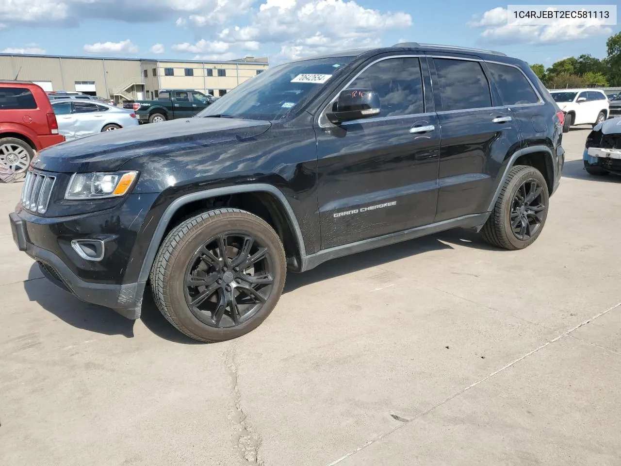 2014 Jeep Grand Cherokee Limited VIN: 1C4RJEBT2EC581113 Lot: 70642654