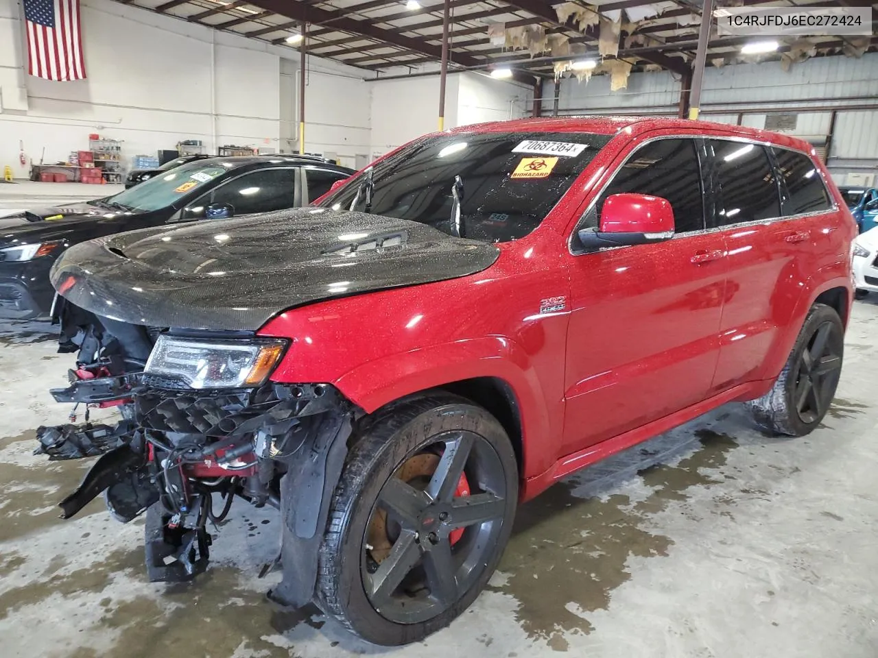 2014 Jeep Grand Cherokee Srt-8 VIN: 1C4RJFDJ6EC272424 Lot: 70687364