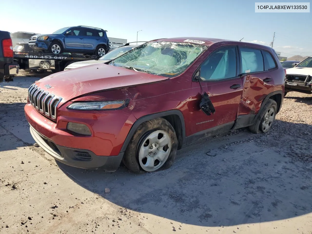 2014 Jeep Cherokee Sport VIN: 1C4PJLABXEW133530 Lot: 70754484