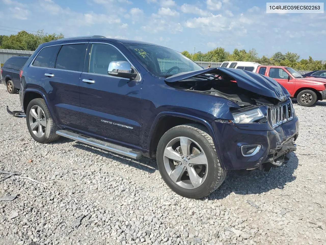 2014 Jeep Grand Cherokee Overland VIN: 1C4RJECG9EC502263 Lot: 70833344