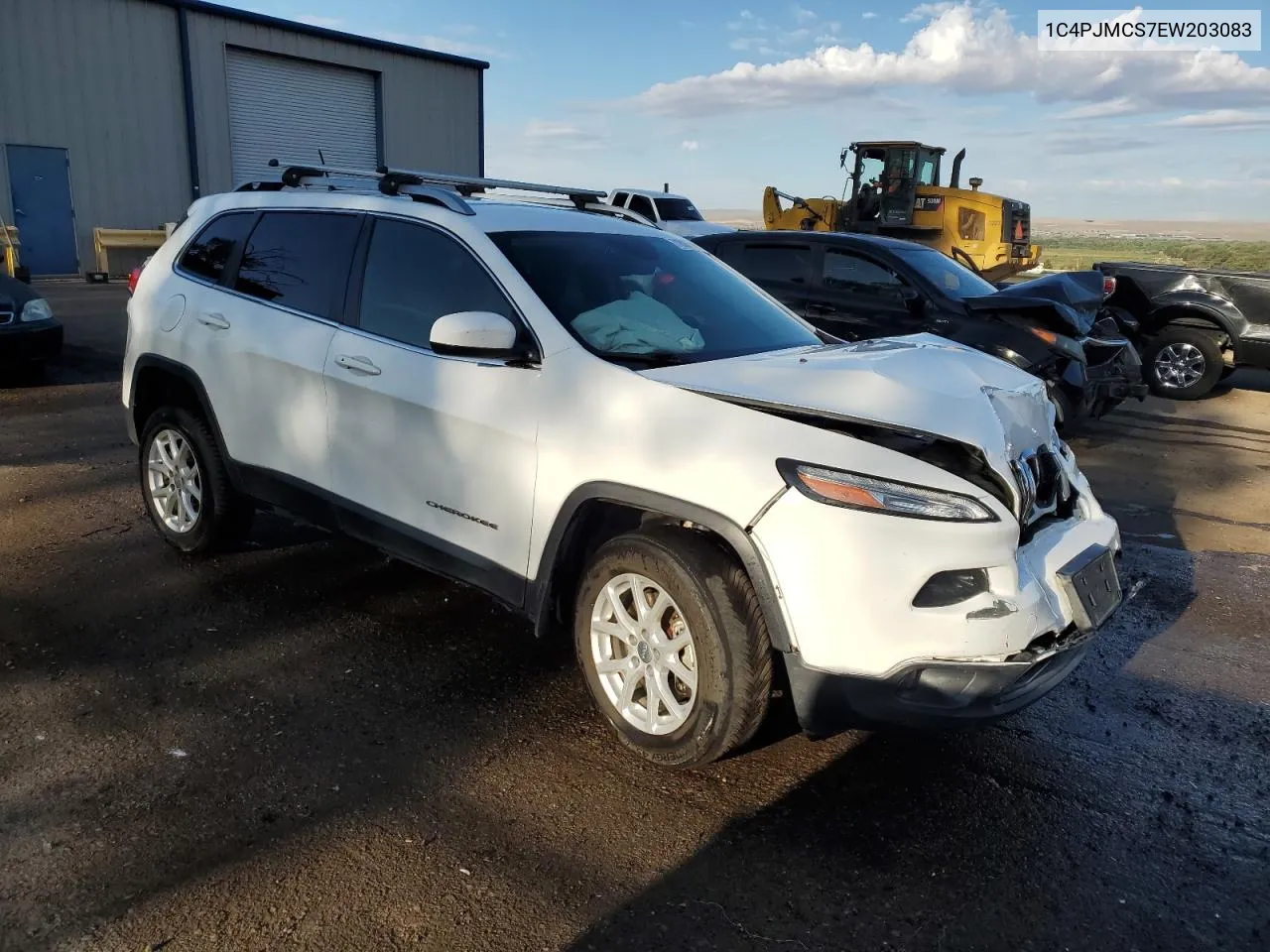 2014 Jeep Cherokee Latitude VIN: 1C4PJMCS7EW203083 Lot: 71008424