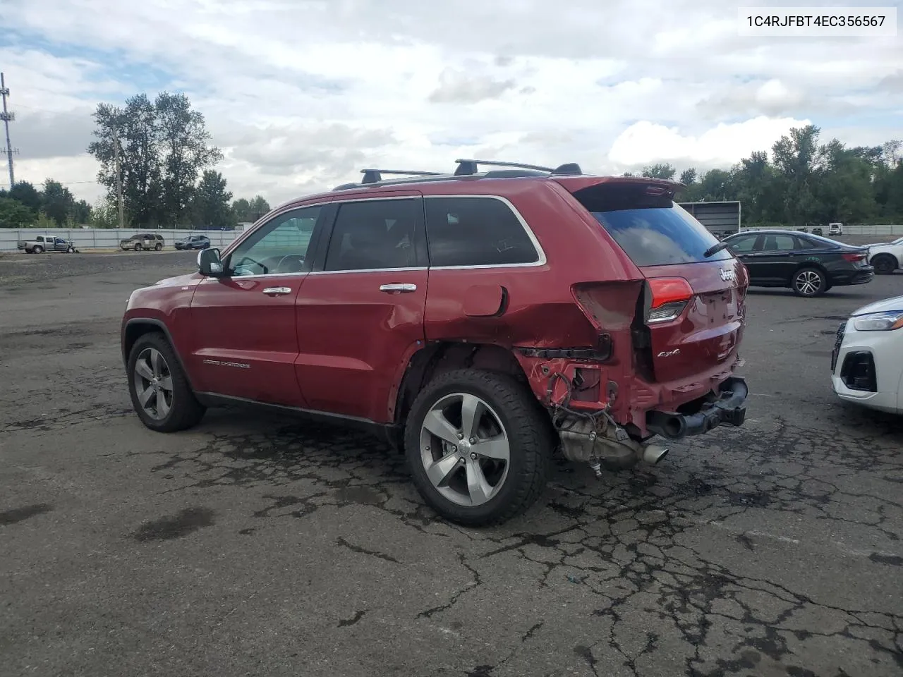 2014 Jeep Grand Cherokee Limited VIN: 1C4RJFBT4EC356567 Lot: 71070354