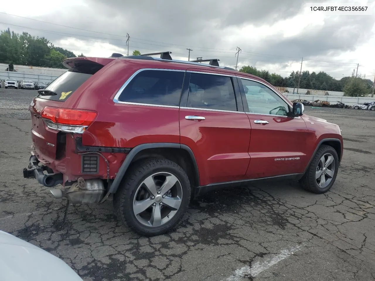 2014 Jeep Grand Cherokee Limited VIN: 1C4RJFBT4EC356567 Lot: 71070354