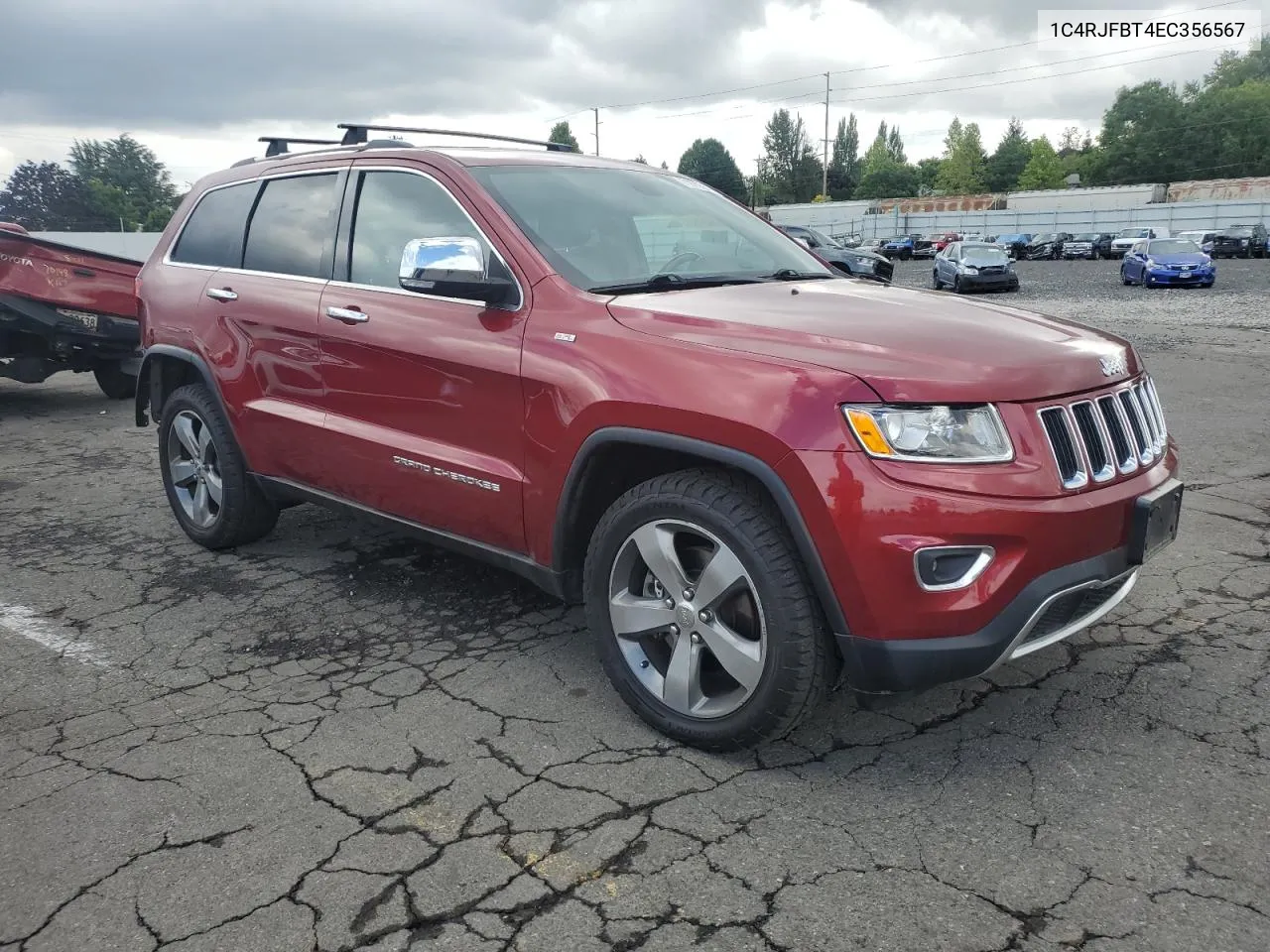 2014 Jeep Grand Cherokee Limited VIN: 1C4RJFBT4EC356567 Lot: 71070354