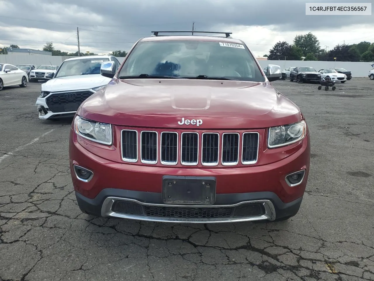 2014 Jeep Grand Cherokee Limited VIN: 1C4RJFBT4EC356567 Lot: 71070354