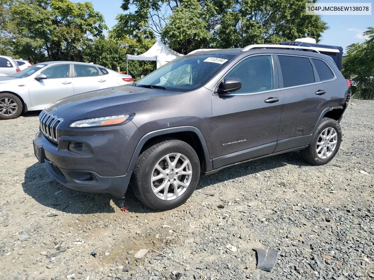 2014 Jeep Cherokee Latitude VIN: 1C4PJMCB6EW138078 Lot: 71105194