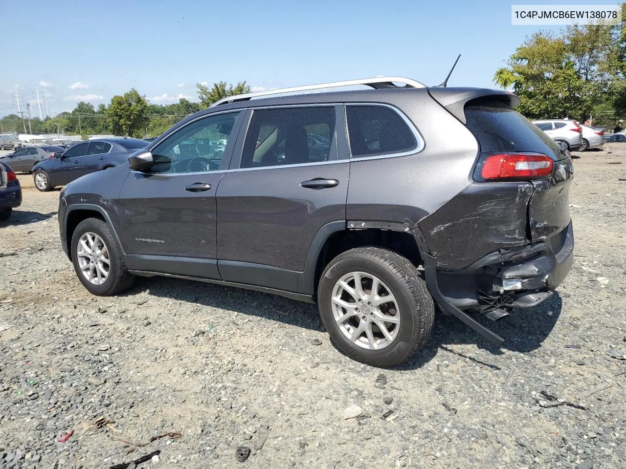 2014 Jeep Cherokee Latitude VIN: 1C4PJMCB6EW138078 Lot: 71105194