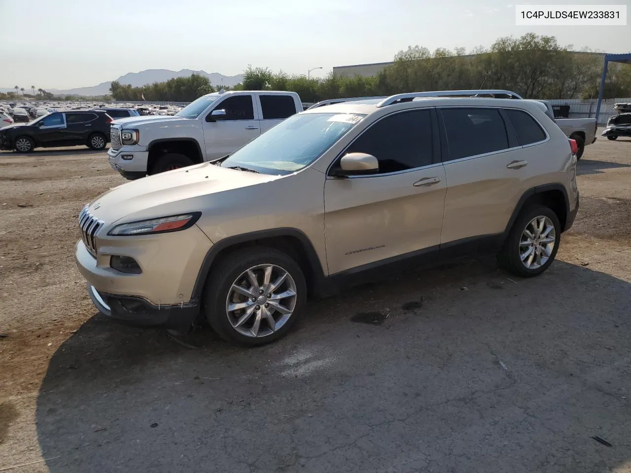 2014 Jeep Cherokee Limited VIN: 1C4PJLDS4EW233831 Lot: 71108664