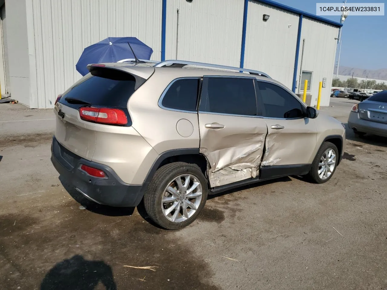 2014 Jeep Cherokee Limited VIN: 1C4PJLDS4EW233831 Lot: 71108664