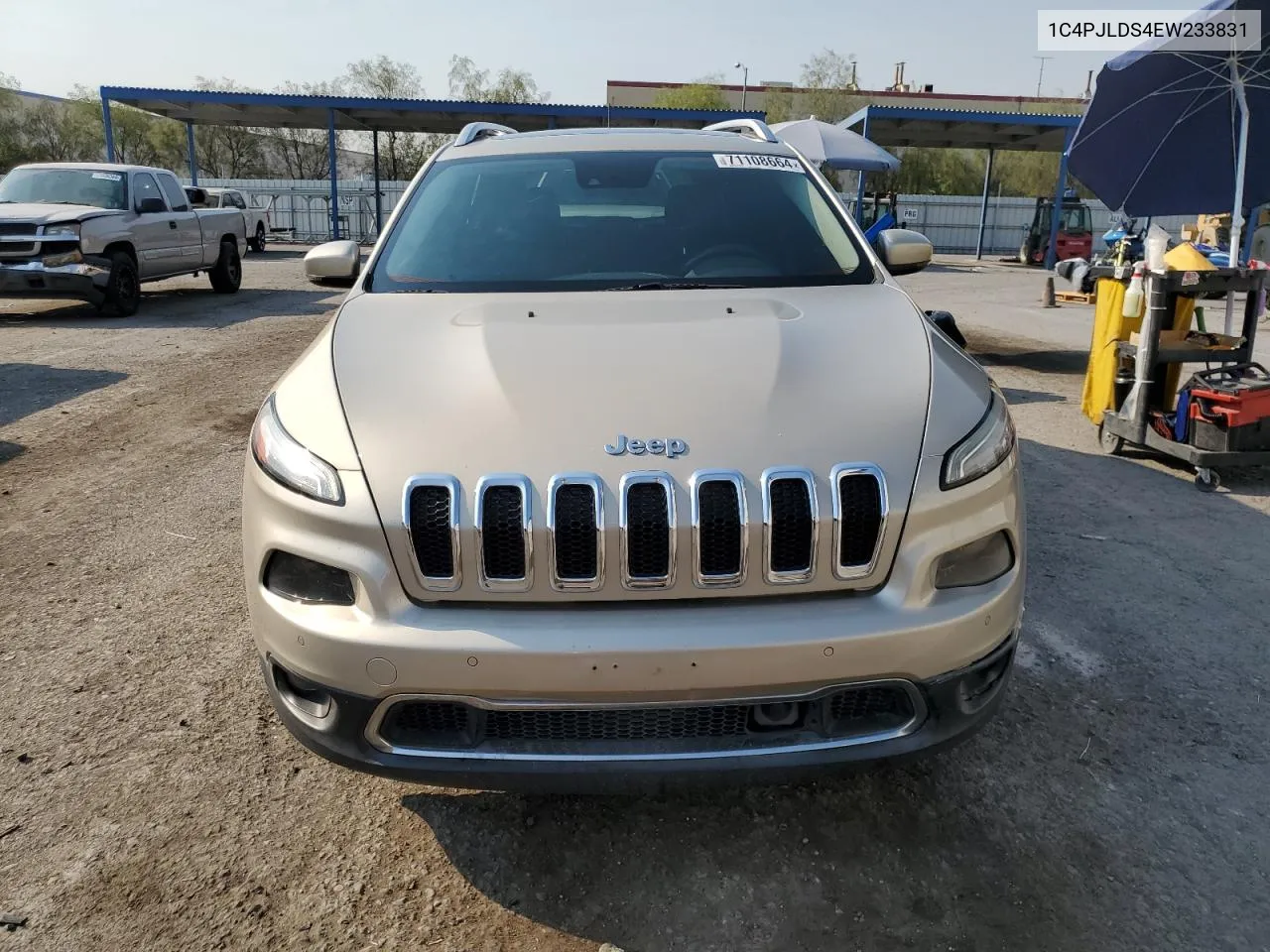 2014 Jeep Cherokee Limited VIN: 1C4PJLDS4EW233831 Lot: 71108664