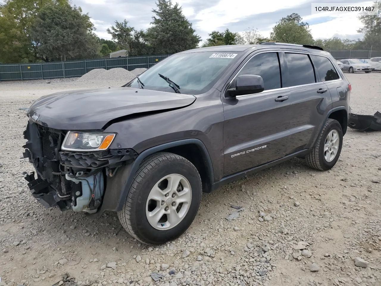 2014 Jeep Grand Cherokee Laredo VIN: 1C4RJFAGXEC391487 Lot: 71166674