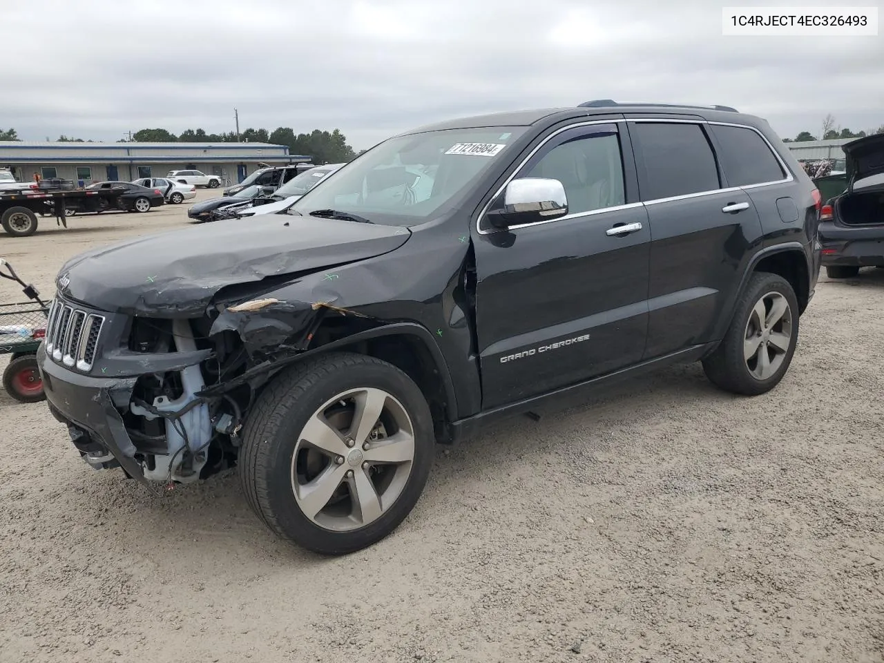 2014 Jeep Grand Cherokee Overland VIN: 1C4RJECT4EC326493 Lot: 71216984