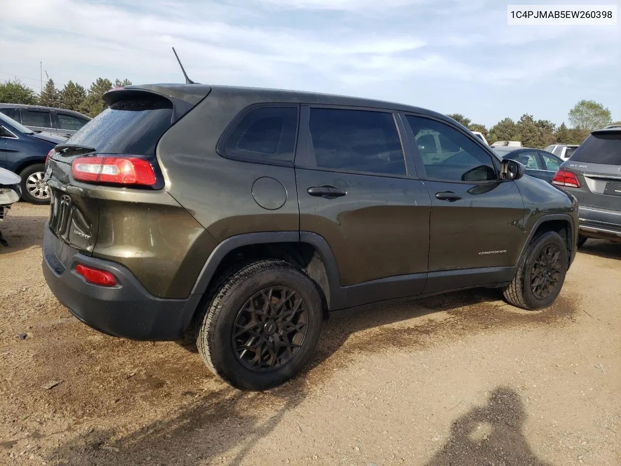 2014 Jeep Cherokee Sport VIN: 1C4PJMAB5EW260398 Lot: 71264824