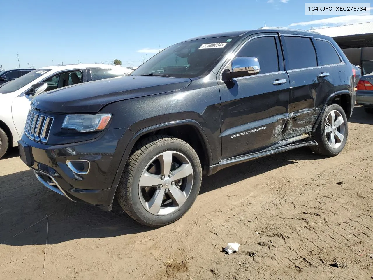 2014 Jeep Grand Cherokee Overland VIN: 1C4RJFCTXEC275734 Lot: 71409864