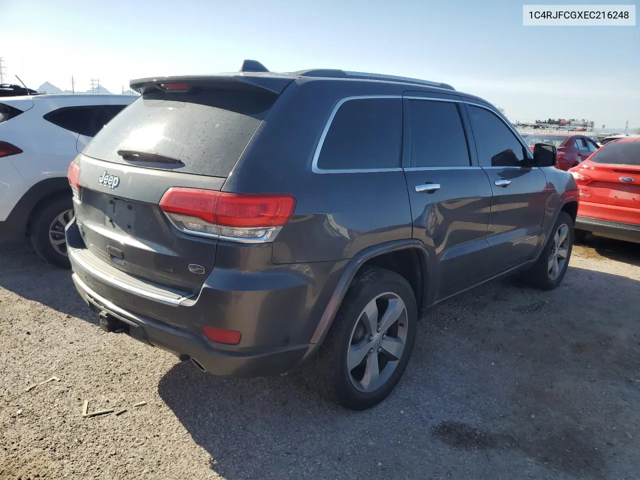 2014 Jeep Grand Cherokee Overland VIN: 1C4RJFCGXEC216248 Lot: 71575854