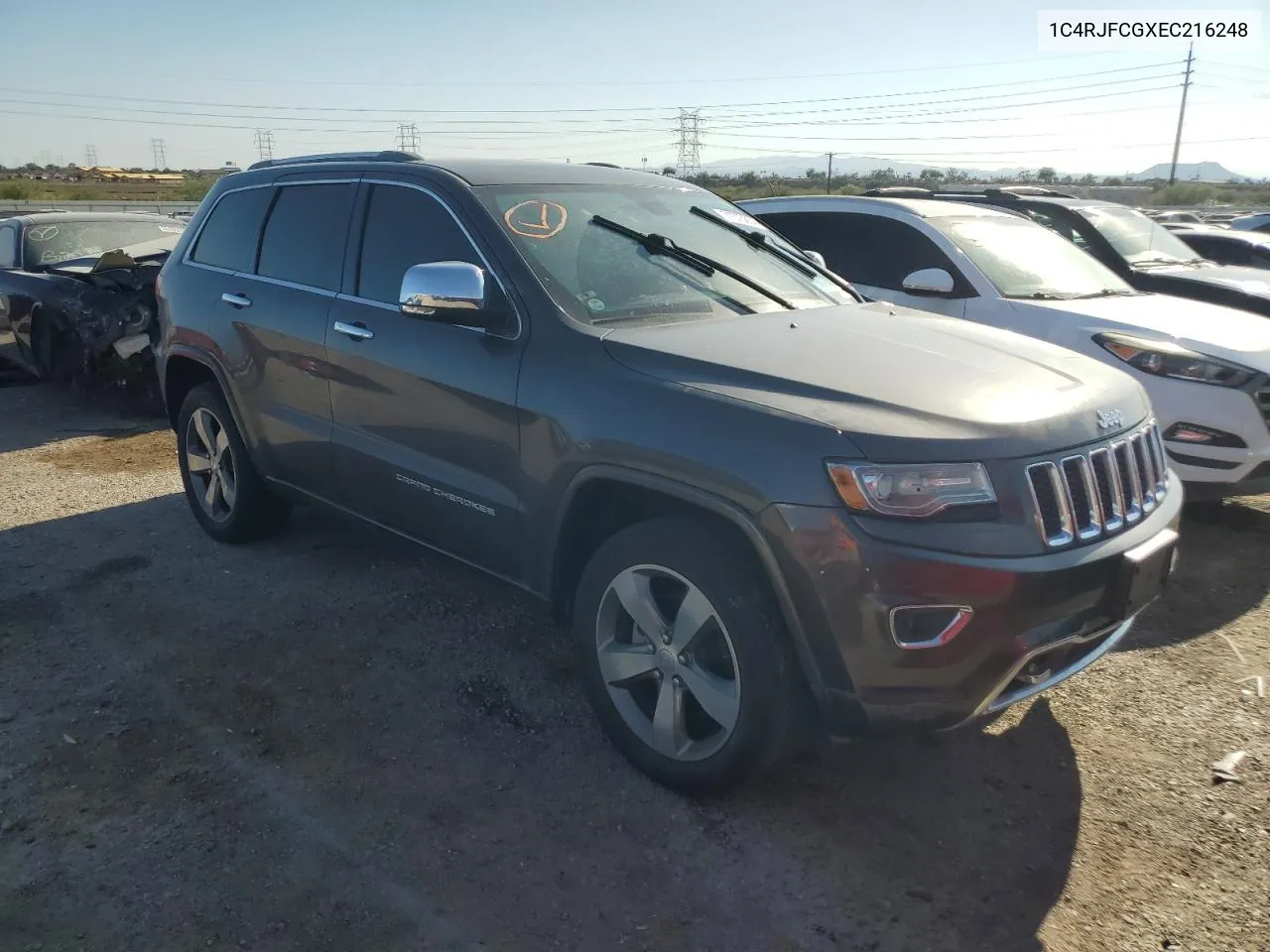 2014 Jeep Grand Cherokee Overland VIN: 1C4RJFCGXEC216248 Lot: 71575854