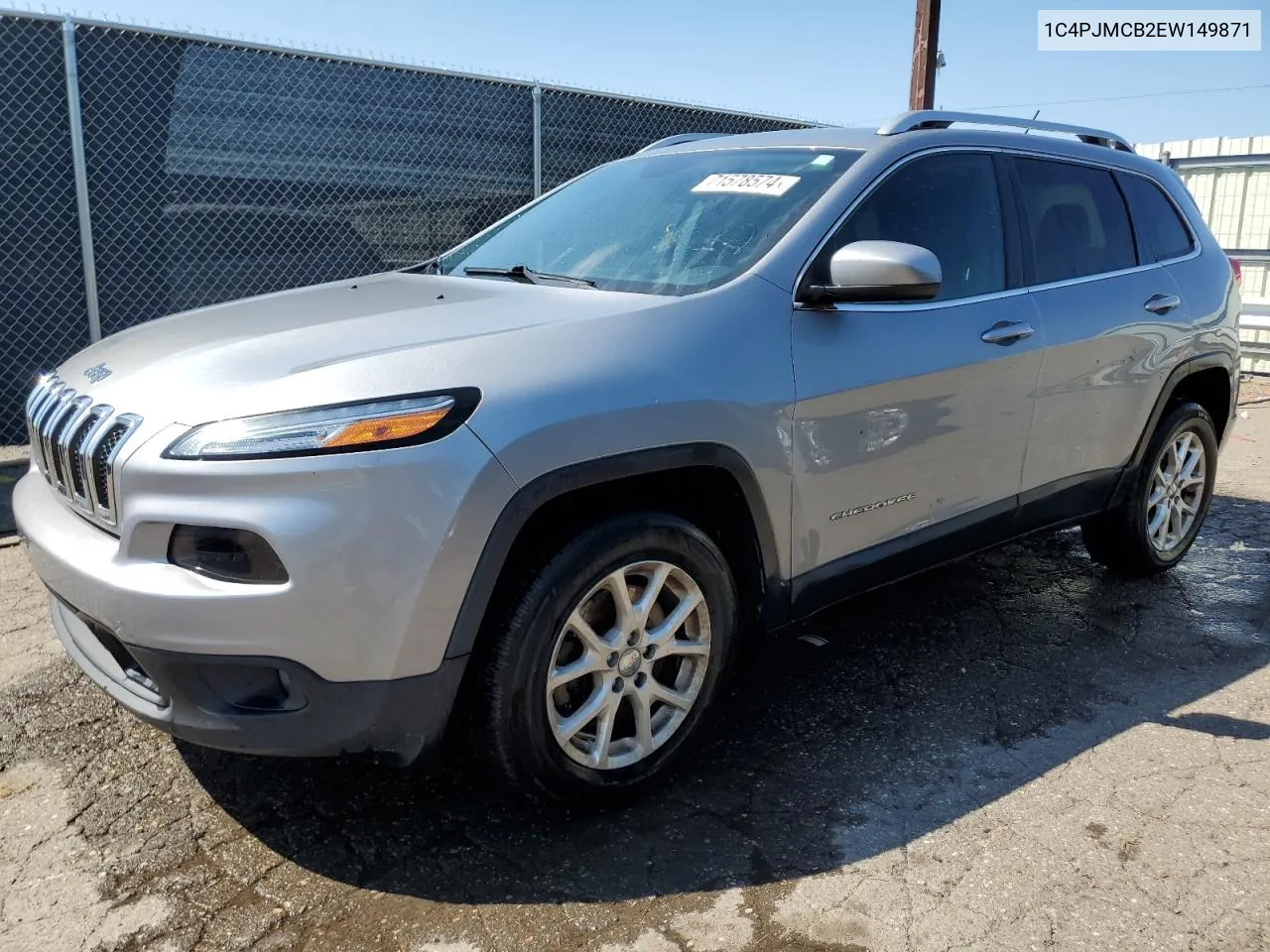 2014 Jeep Cherokee Latitude VIN: 1C4PJMCB2EW149871 Lot: 71578574